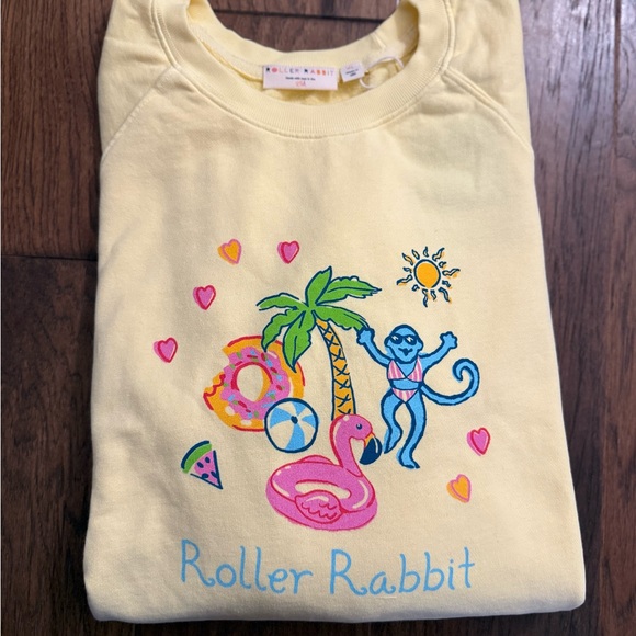 NWT Roller Rabbit XL Pool Party Classic Crewneck - Picture 4 of 5